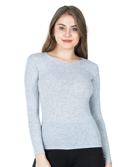 Beruflic Bisiklet Yaka Uzun Kol Kadın Tişört 244