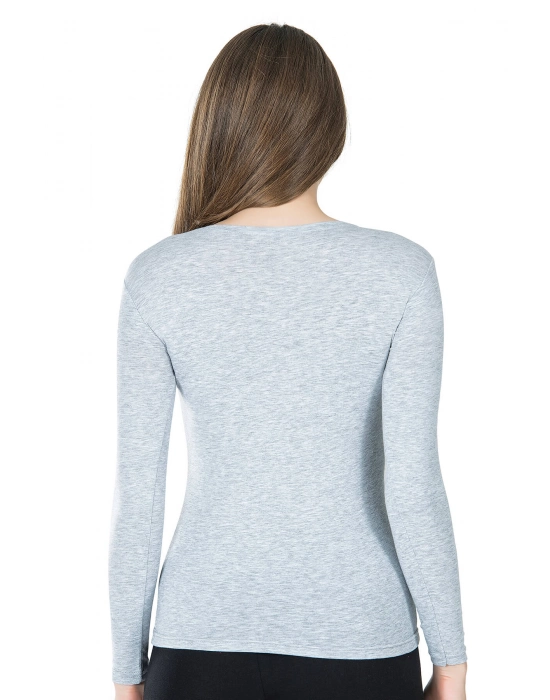 Beruflic Bisiklet Yaka Uzun Kol Kadın Tişört 244