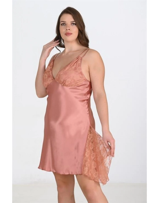 Beruflic Büyük Beden Bakır Gecelik  2109