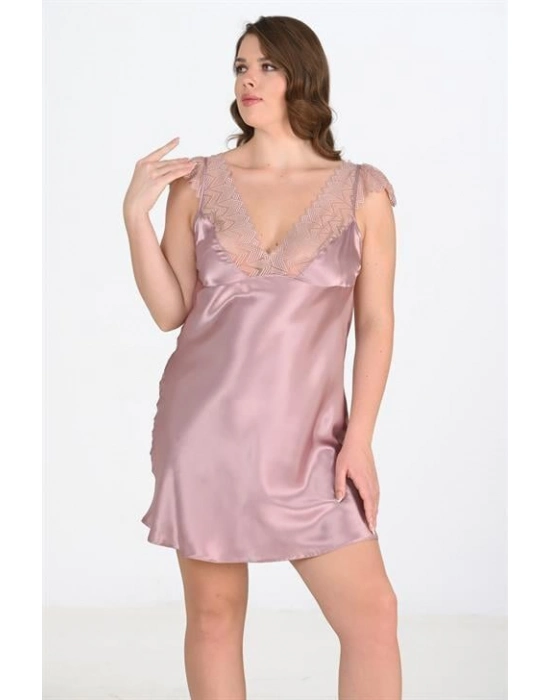 Beruflic Büyük Beden Vizon Gecelik 2106