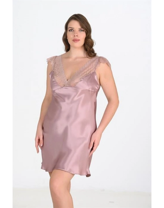 Beruflic Büyük Beden Vizon Gecelik 2106