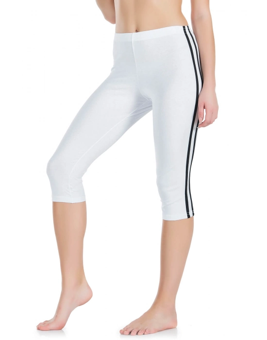 Beruflic Çizgili Kadın Kapri Tayt 0534