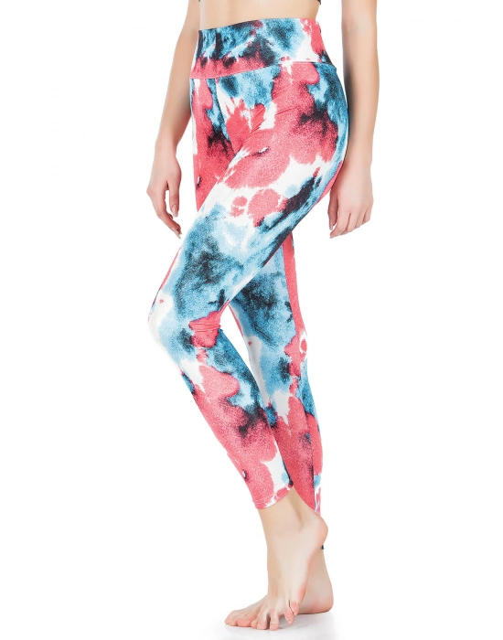 Beruflic Desenli Yüksek Bel Kadın Tayt 0606