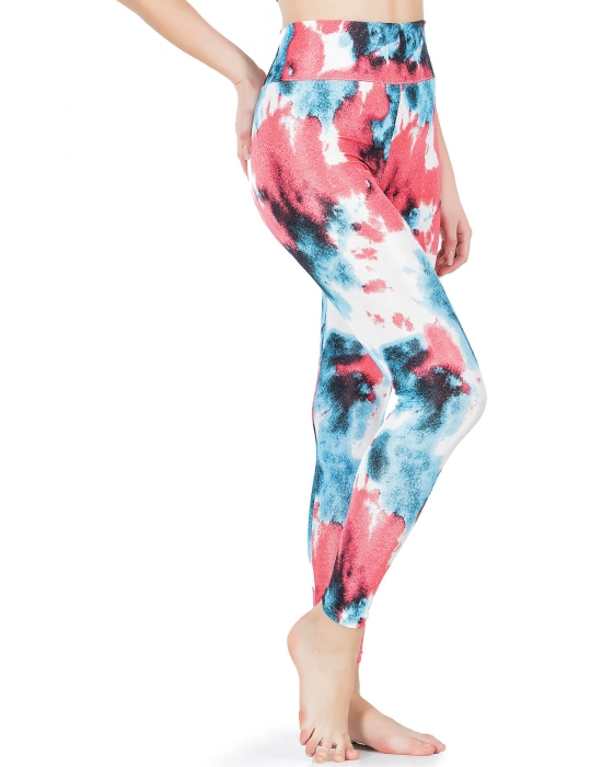 Beruflic Desenli Yüksek Bel Kadın Tayt 0606