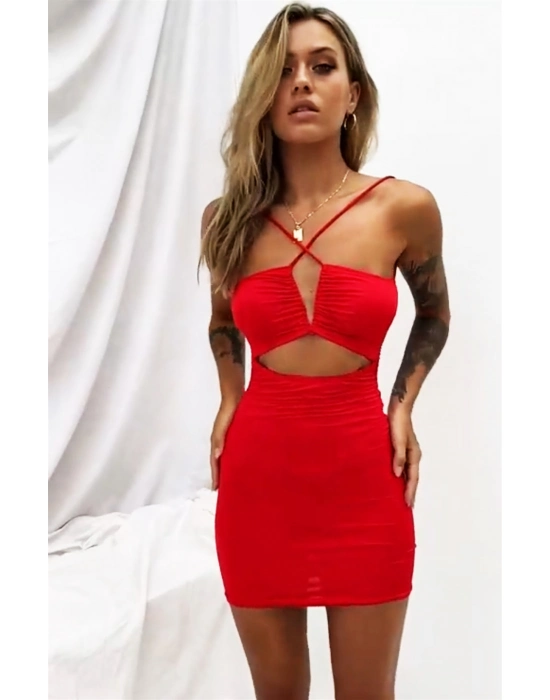 Beruflic Göbek Ve Sırt Dekolteli Fantazi Elbise