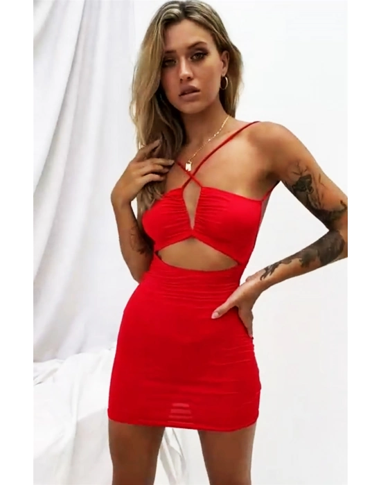 Beruflic Göbek Ve Sırt Dekolteli Fantazi Elbise