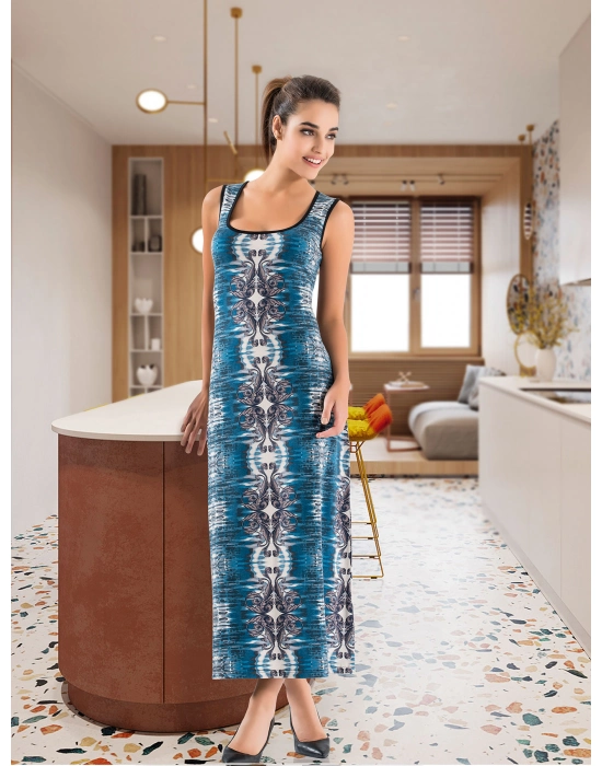 Beruflic Havuz Yaka Uzun Kadın Elbise 957