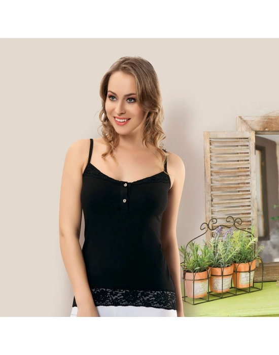 Beruflic İnce Askılı Dantelli Kadın Atlet 168