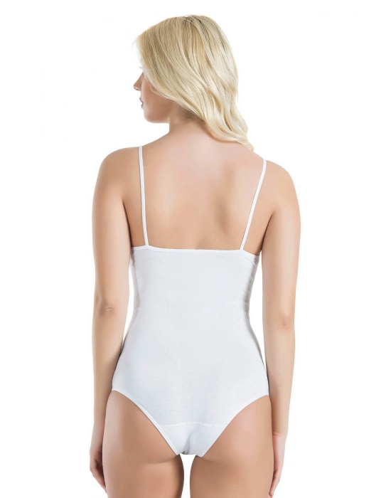 Beruflic İp Askılı Dantelli Kadın Body 334