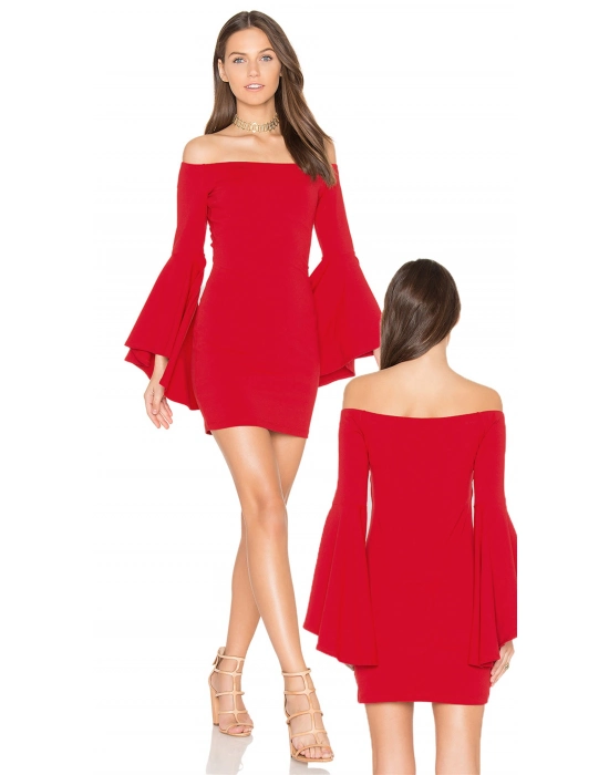 Beruflic İspanyol Kol Mini Elbise