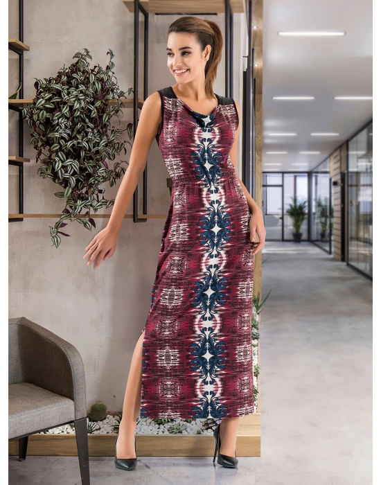 Beruflic Kalın Askılı Uzun Kadın Elbise 956