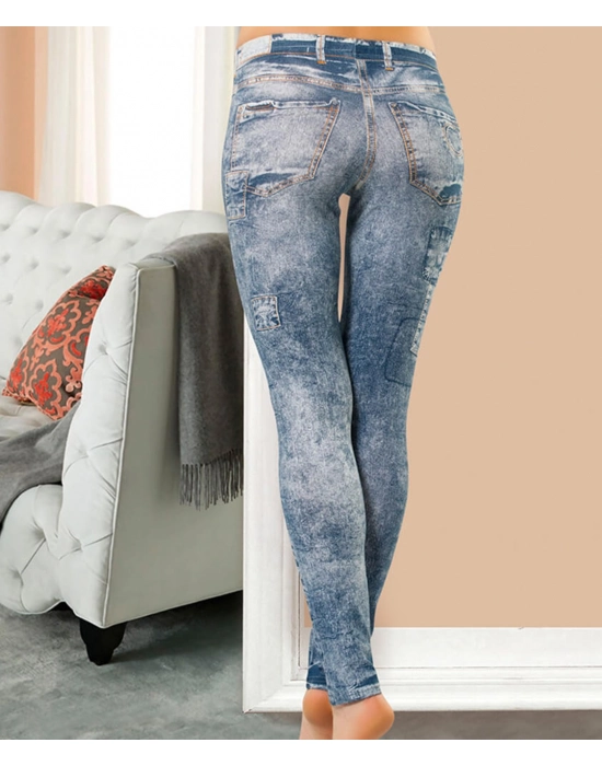 Beruflic Kot Görünümlü Kadın Tayt 438-1