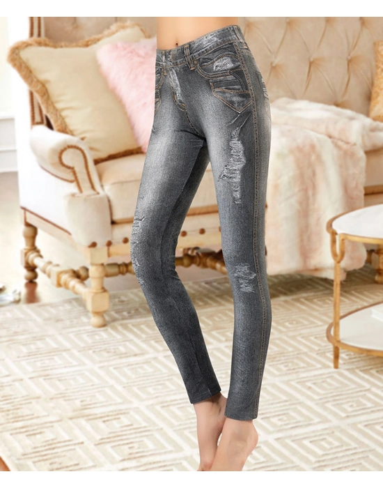 Beruflic Kot Görünümlü Kadın Tayt 440