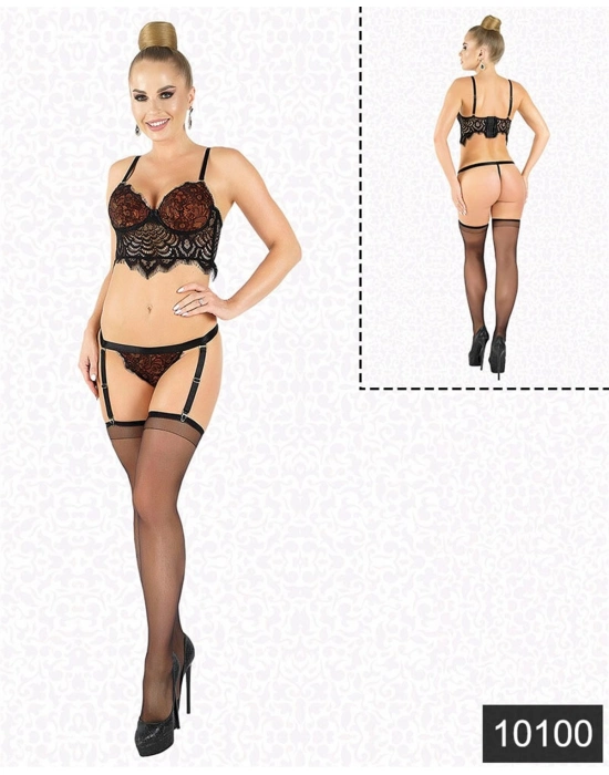 Beruflic Lamine  Dantel  Jartiyer  Takım