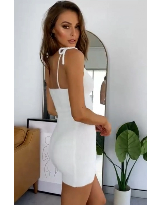 Beruflic Omuzdan Bağlı Mini Elbise