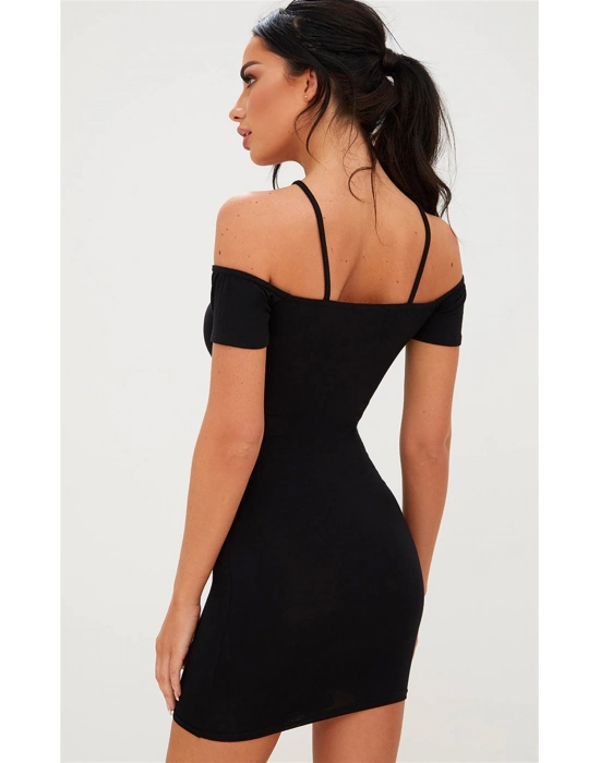 Beruflic Omuzları Açık Elbise