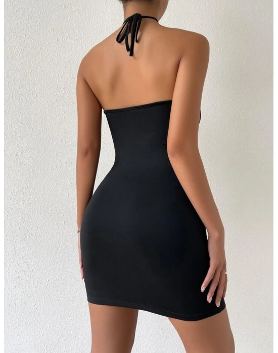 Beruflic Önden Büzgülü Mini Elbise