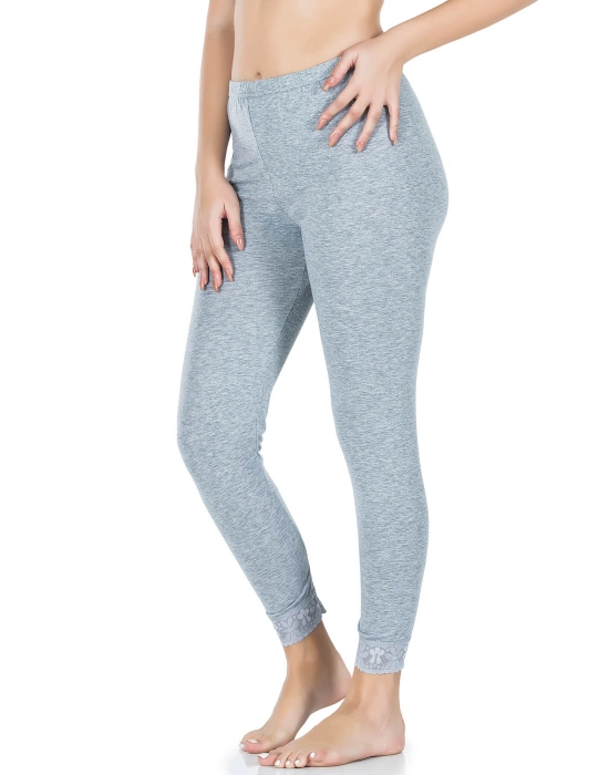 Beruflic Paçası Dantelli Kadın Tayt 422