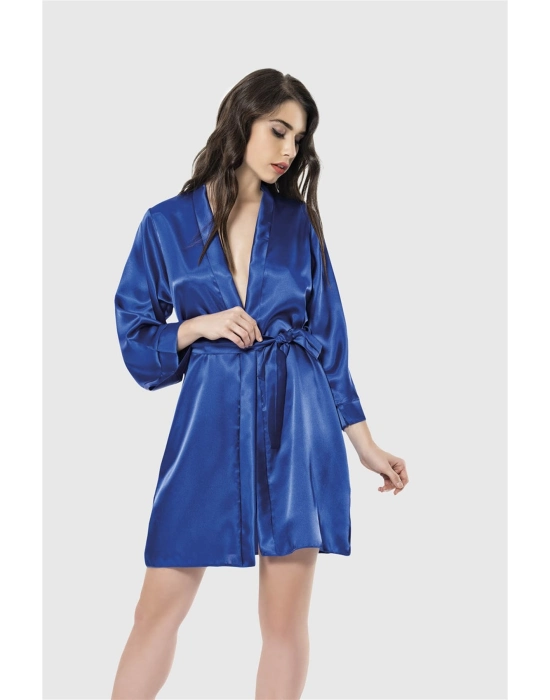 Beruflic  Saks Kısa Saten Sabahlık