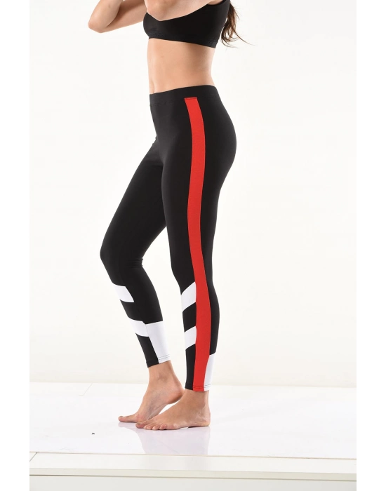 Beruflic Şeritli Kadın Tayt 0588