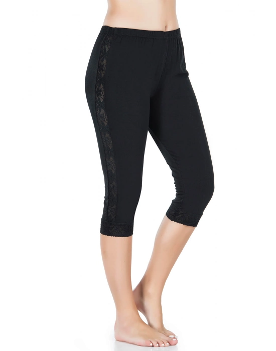 Beruflic Şeritli Kısa Kadın Tayt 417