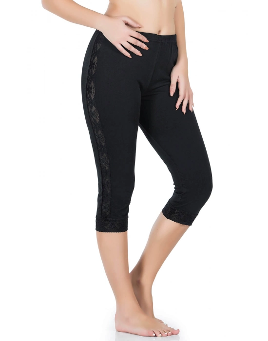 Beruflic Şeritli Kısa Kadın Tayt 417