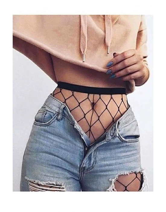 Beruflic Siyah Fileli Külotlu Çorap