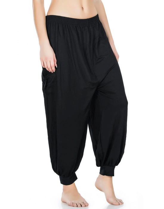 Beruflic Siyah Manşetli Şalvar 0527-syh