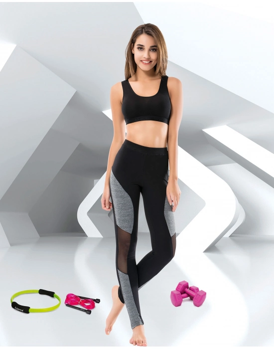 Beruflic Transparan Sporcu Kadın Tayt 0546