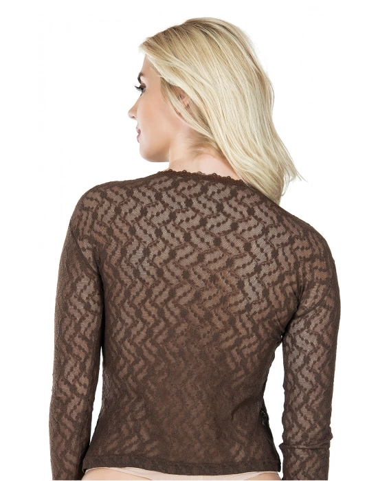 Beruflic Uzun Kol Dantelli Kadın Tişört 279