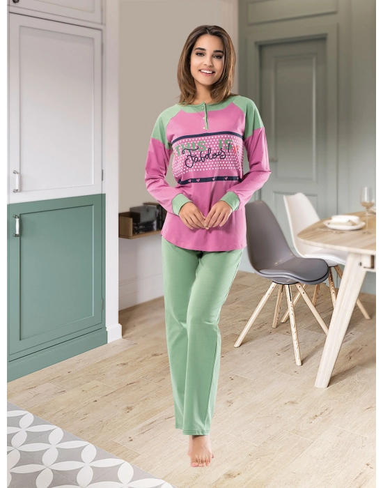 Beruflic Uzun Kol Kadın Pijama Takım 1120