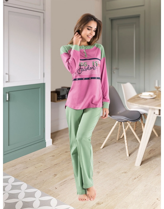 Beruflic Uzun Kol Kadın Pijama Takım 1120