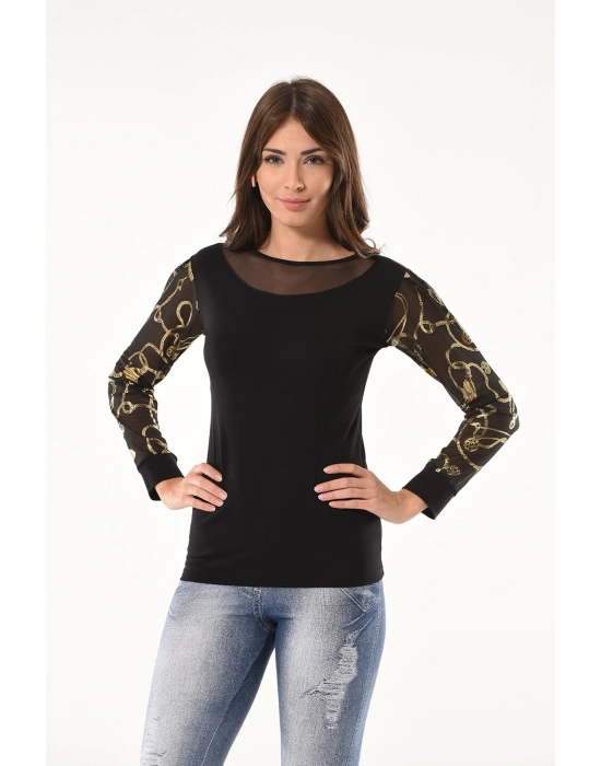 Beruflic Varak Desenli Uzun Kol Body 144