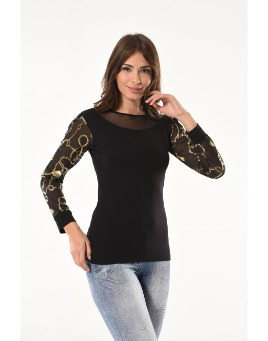 Beruflic Varak Desenli Uzun Kol Body 144