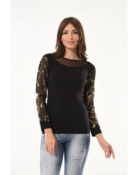 Beruflic Varak Desenli Uzun Kol Body 144