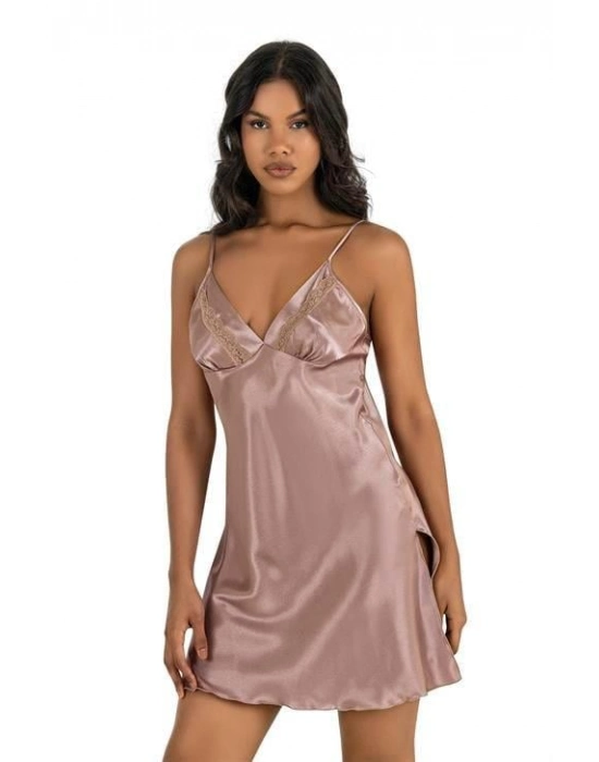 Beruflic Vizon Kısa Saten Gecelik 8211