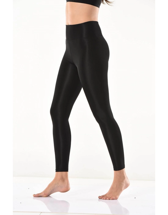 Beruflic Yüksek Bel Parlak Disco Tayt 0595