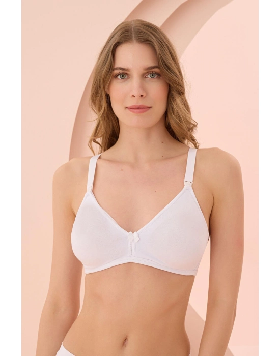 Beyaz Dikişsiz Emzirme Sütyeni