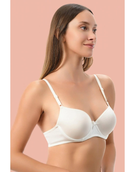 Beyaz Dolgusuz Mikro Tek Sütyen