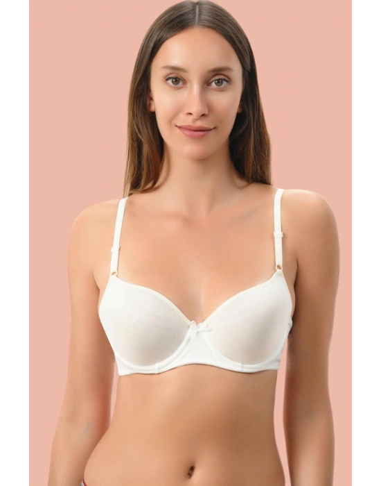 Beyaz Dolgusuz Mikro Tek Sütyen