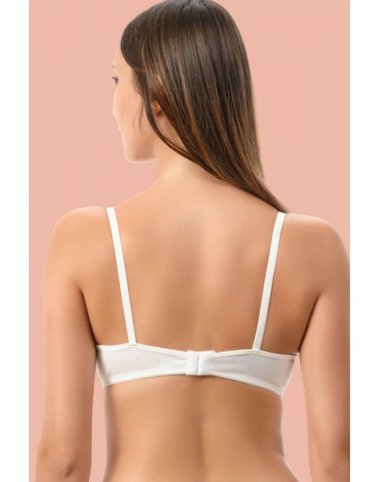 Beyaz Dolgusuz Mikro Tek Sütyen