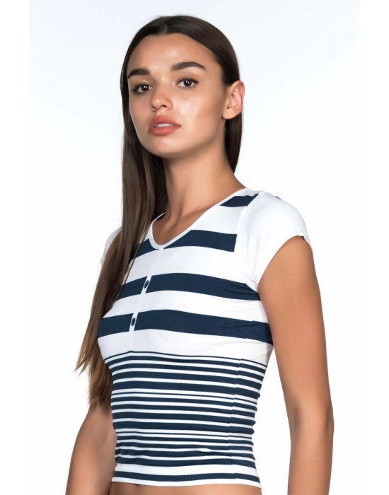 Beyaz-laci Mı Emay 5026 Soft Seamless T Shirt