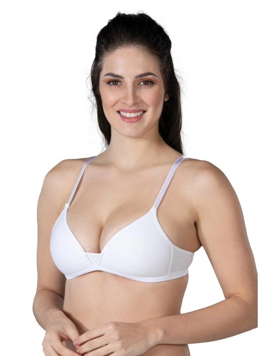 Beyaz Mı Emay 1417 Modal Cotton Kaplı Sütyen