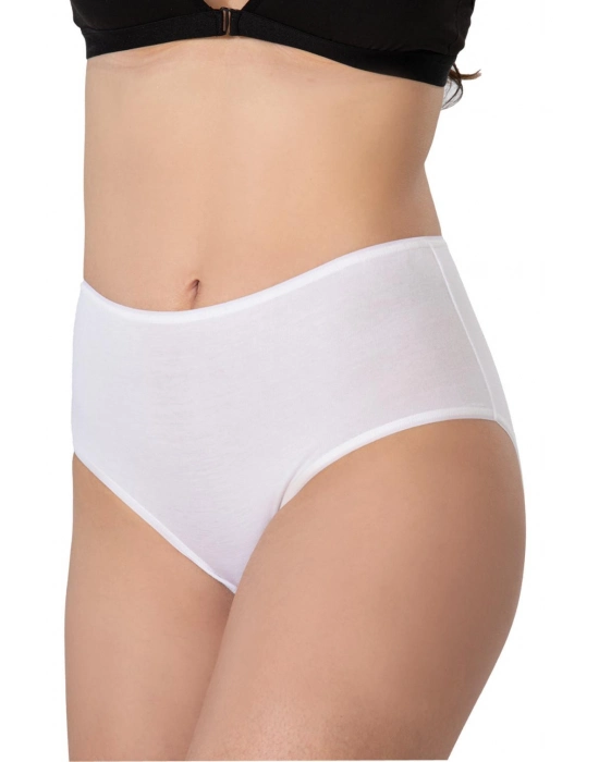 Beyaz Mı Emay 1442 Modal Coton Yüksekbel Külot