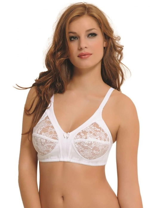 Beyaz Mı Emay 145 D Dantelli Toparlayıcı Sütyen
