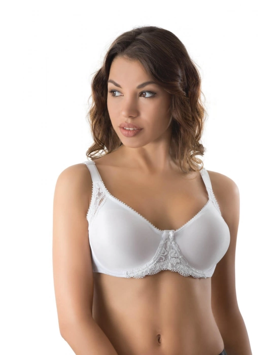 Beyaz Mı Emay 164 B Balenli Dantelli Sütyen