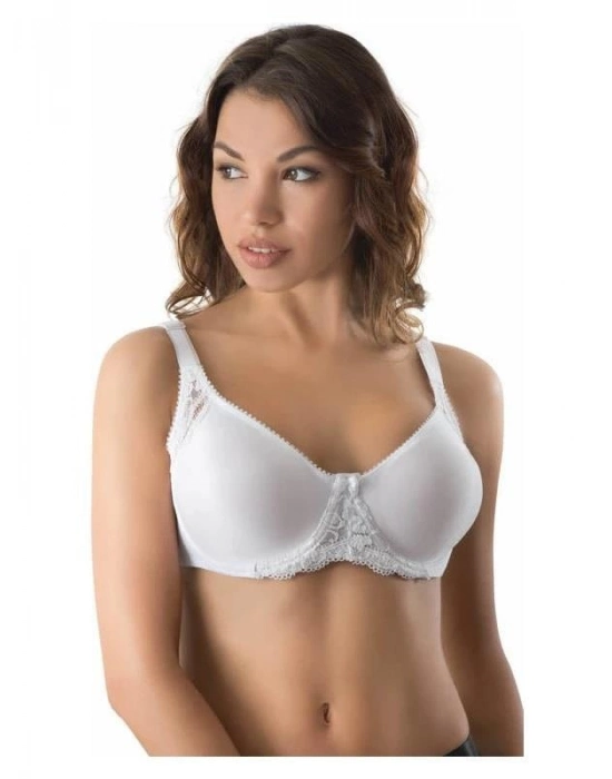 Beyaz Mı Emay 164 C Balenli Dantelli Sütyen