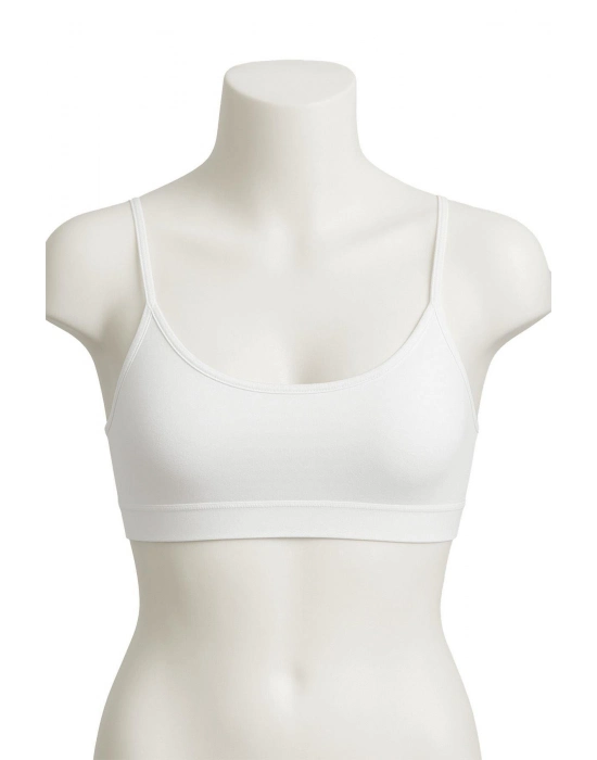 Beyaz Mı Emay 1815 6'lı Pedli Alıştırma Sütyeni