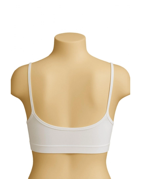 Beyaz Mı Emay 1815 6'lı Pedli Alıştırma Sütyeni