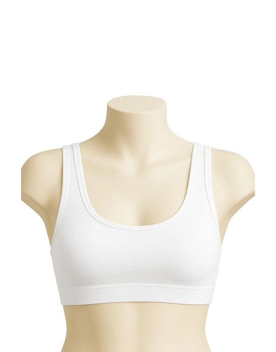 Beyaz Mı Emay 1817 6'lı Pedli Sporcu Sütyen